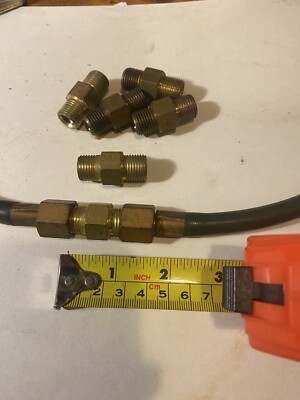 2 pcs  Type C To Type C 9/16  X 18 Adapter  For Oxygen Coupler Gas Brass Welding