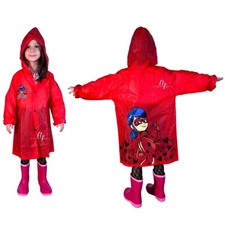 Miraculous Ladybug Giacca Para pioggia Impermeabile  4-9anni Mantella Poncho