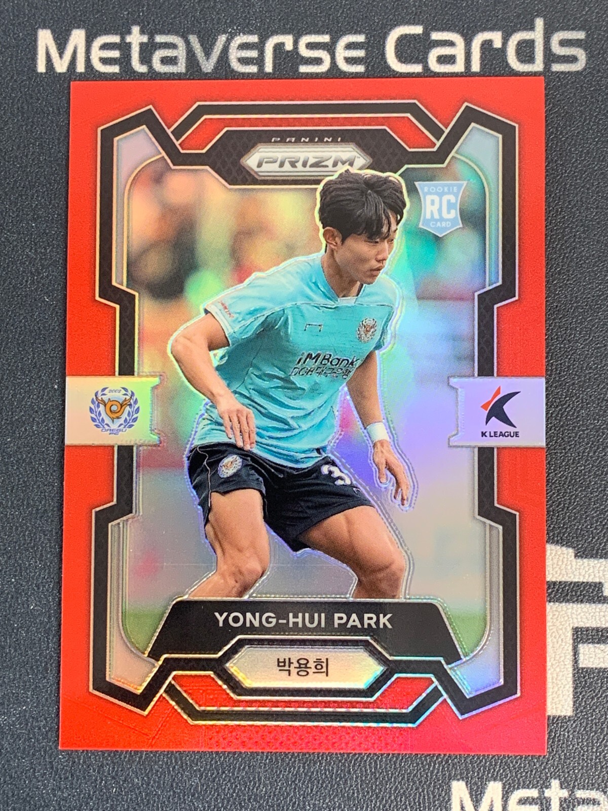 2024 Panini Prizm K League Soccer Yong-Hui Park RC Rookie Red Prizm /99