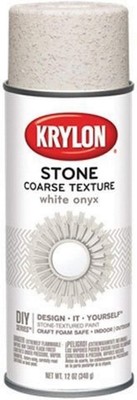 Spray Paint White Onyx 12 Ounce K18213 Coarse Stone Texture Finish Acid-free