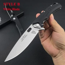 Tactical Russian HOKC NKVD EDC Folding 3.8" D2 Blade Knife Camping Hunting Knife