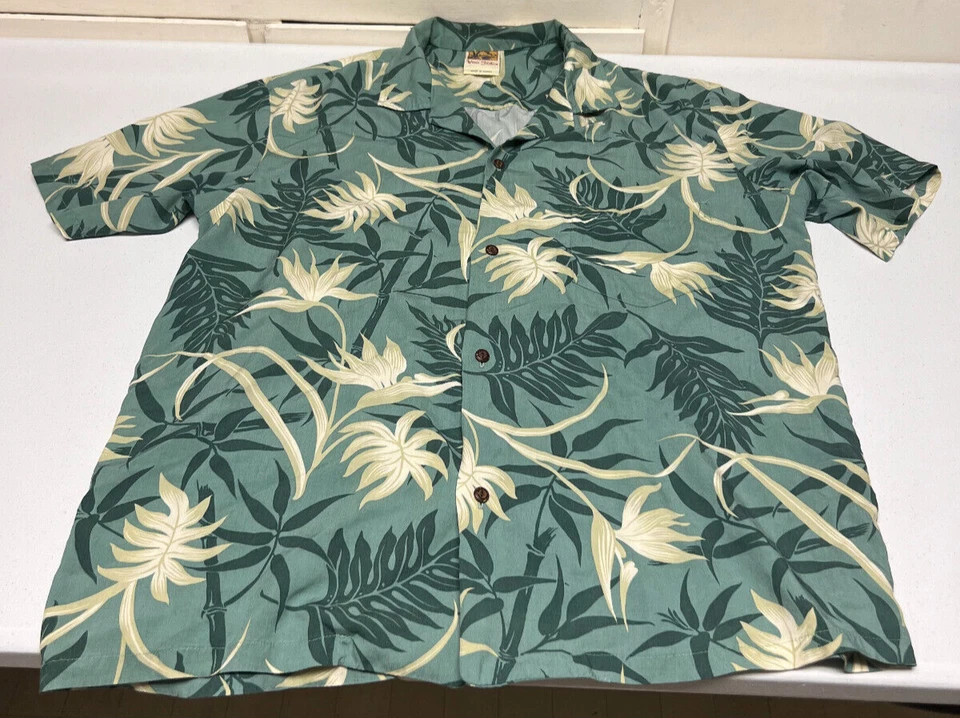 Camisa Winnie Fashion Hecha en Hawaii Talla Extra Grande XL Vintage Hawaiana Floral Foto 4 de 4