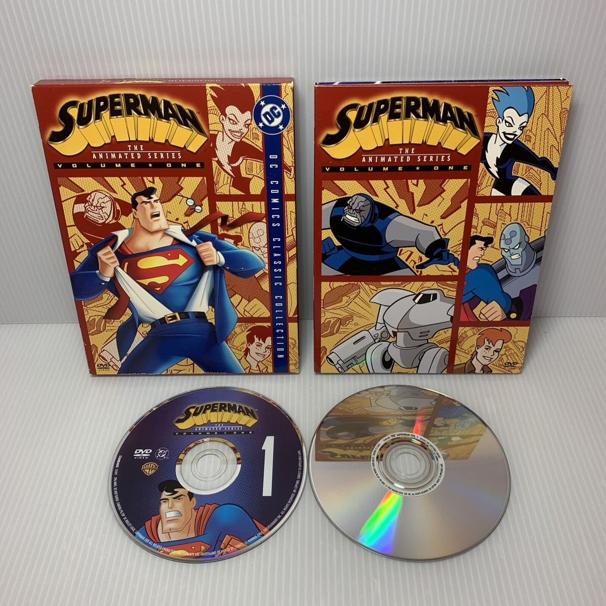 Superman: The Animated Series Vol. 1 & 2 (DVD, 4 Discs) Tim Daly
