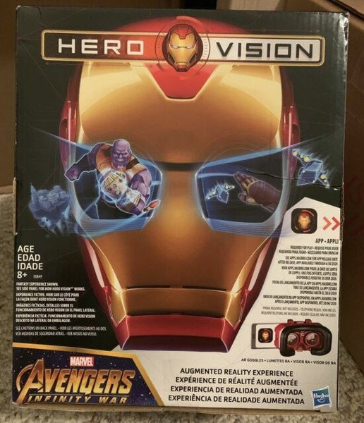 avengers marvel infinity war hero vision iron man ar experience figure