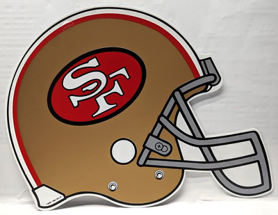 Vintage NFL San Fransisco 49ers Helmet Banner 1995 Hallmark Approx. 14'' x 14''