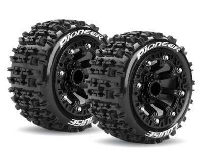 LOUISE ST-PIONEER Reifen 2.2 auf Felge für E-Revo 1/16 LOUT3278SB E-Revo VXL  ..