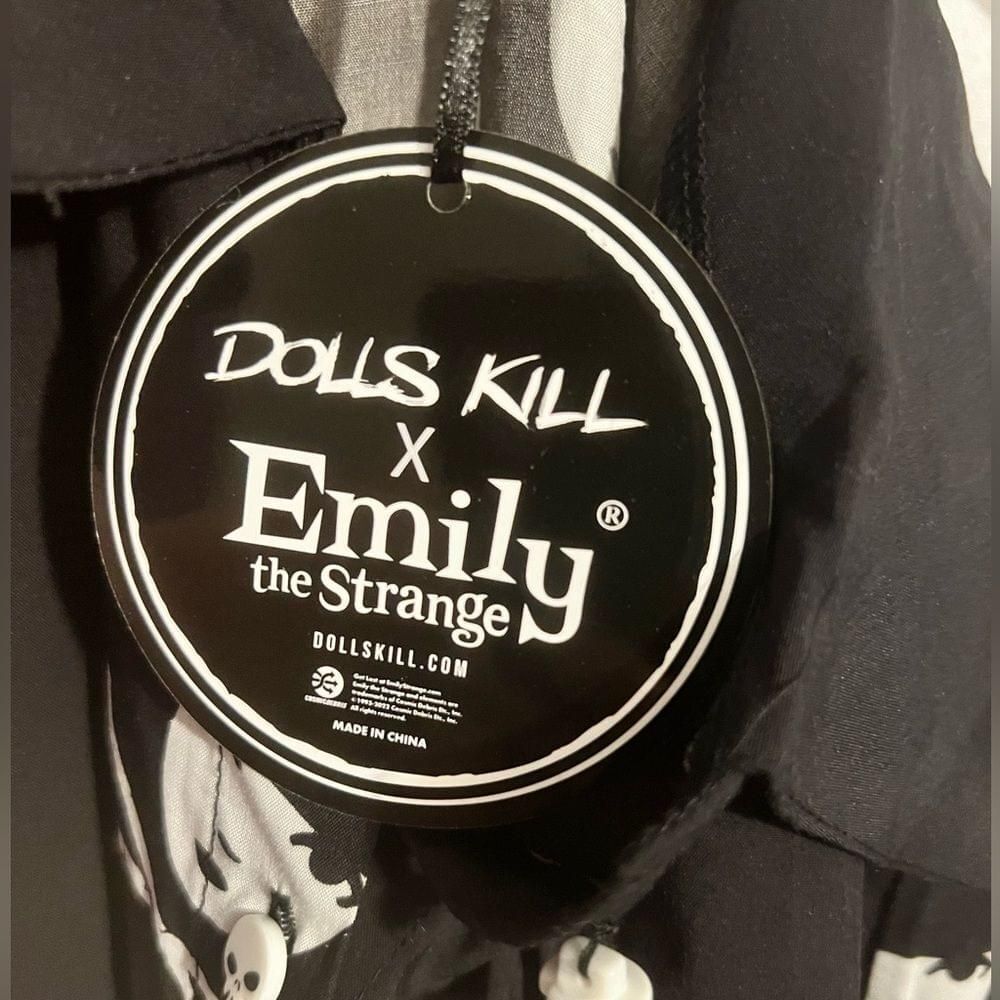 Dolls kill Emily the strange death becomes you shirt dress