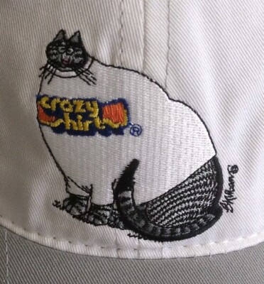 NWT Crazy Shirts B Kliban Fat Cat Hat Embroidered Hawaii  display picture 2