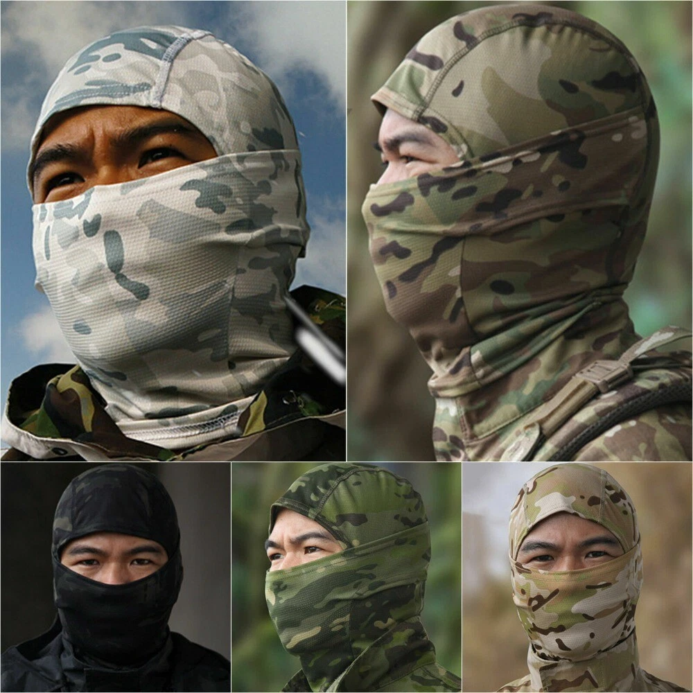 Balaclava Military Full Face Mask Windproof Tactical Motorcycle Ski Mask  Hood US