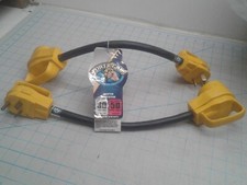  1 Power Grip RV Boat Power Adaptor Plug Cord 30A Male 50A Female Standard