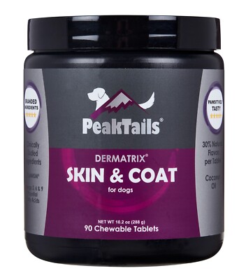 PeakTails Skin and Coat Supplement for Dogs