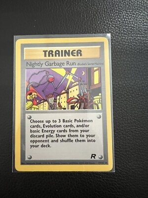 Shadowless Pokémon TCG Nightly Garbage Run Team Rocket 77 Unlimited  Uncommon