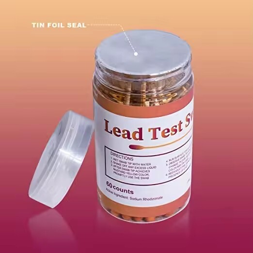 MERYDI-60pcs Lead Test Swabs - Instant Lead Test Quick Lead Paint Test Kit Home
