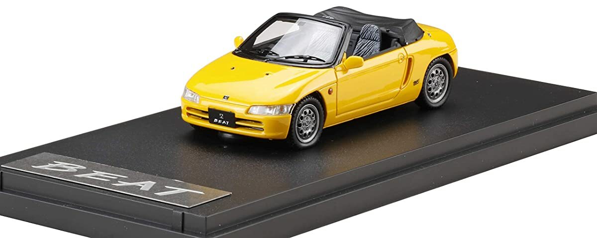 自動車 Mark43 1/43 Honda Beat (PP1) MARK43 1/43 Honda Beat PP1 w/Tonneau Cover Carnival Yellow
