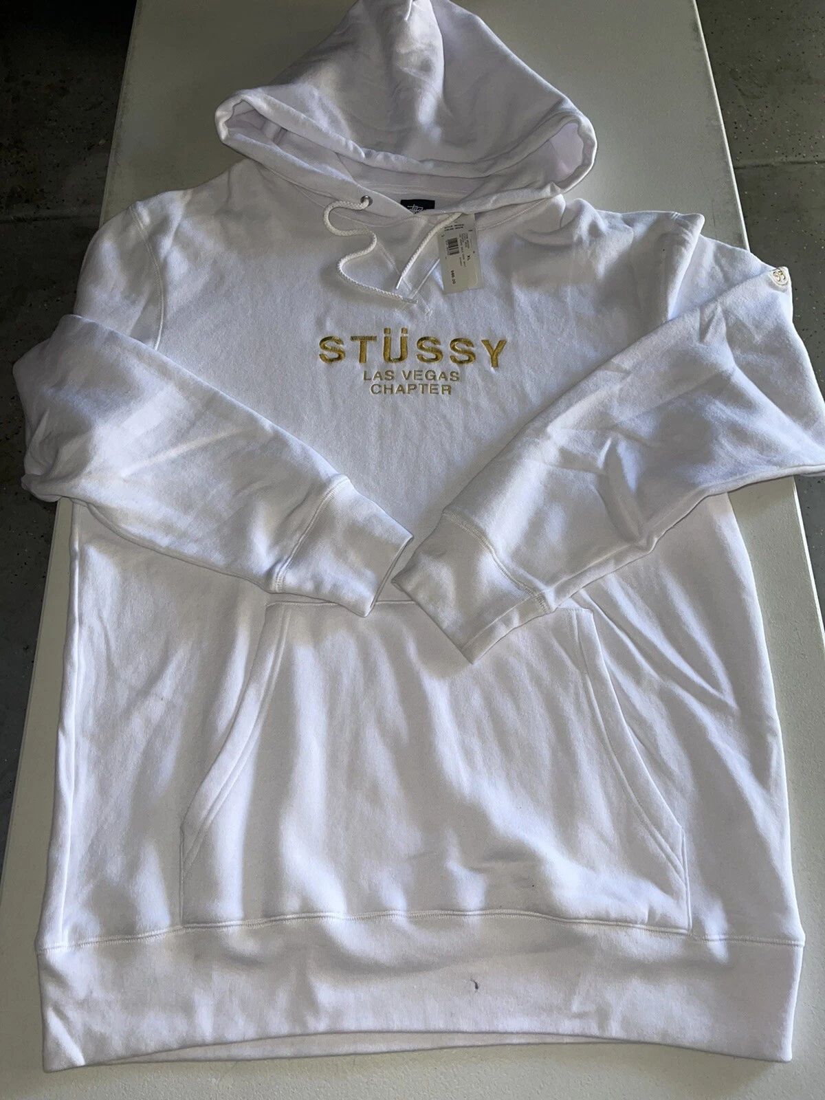 Sweat à capuche Stussy Las Vegas XL rare vintage boîte suprême logo Japon Travis streetwear