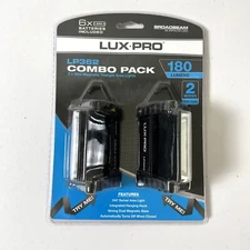 LUXPRO 2 Pack 180 Lumens Mini Magnetic Triangle Lights Broadbeam LED LP362 NEW