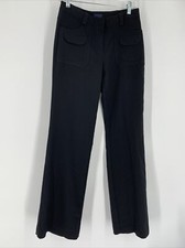 Vintage Star City 90  s Y2K Pants Jrs. 3/4 Black Bootcut Wide Leg Trousers