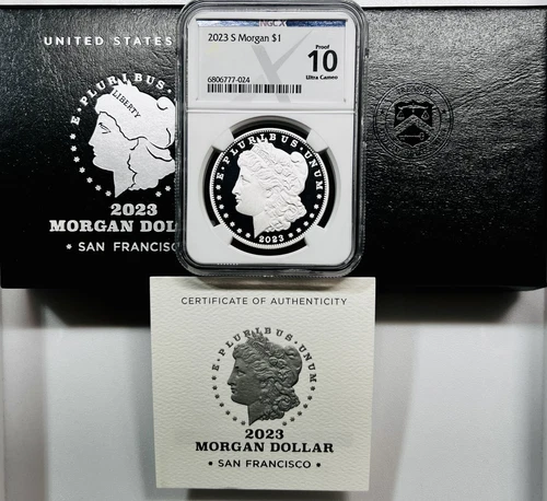 2023 S 1oz MORGAN SILVER DOLLAR NGC X PROOF 10 ULTRA CAMEO OGP/COA