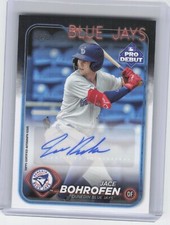 2024 Topps Pro Debut Jace Bohrofen PD-143 Base Prospect Auto Blue Jays 