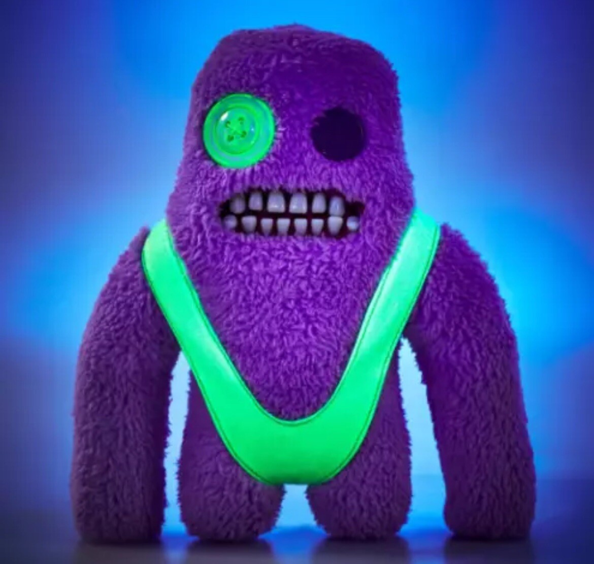 NEW Fuggler Funny Ugly Monster FuggGlow Edition Purple Sasquoosh