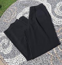 Reformation Black Trousers New UK 12 8 Workwear Thick Heavyweight