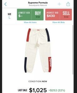 supreme formula sweatpants