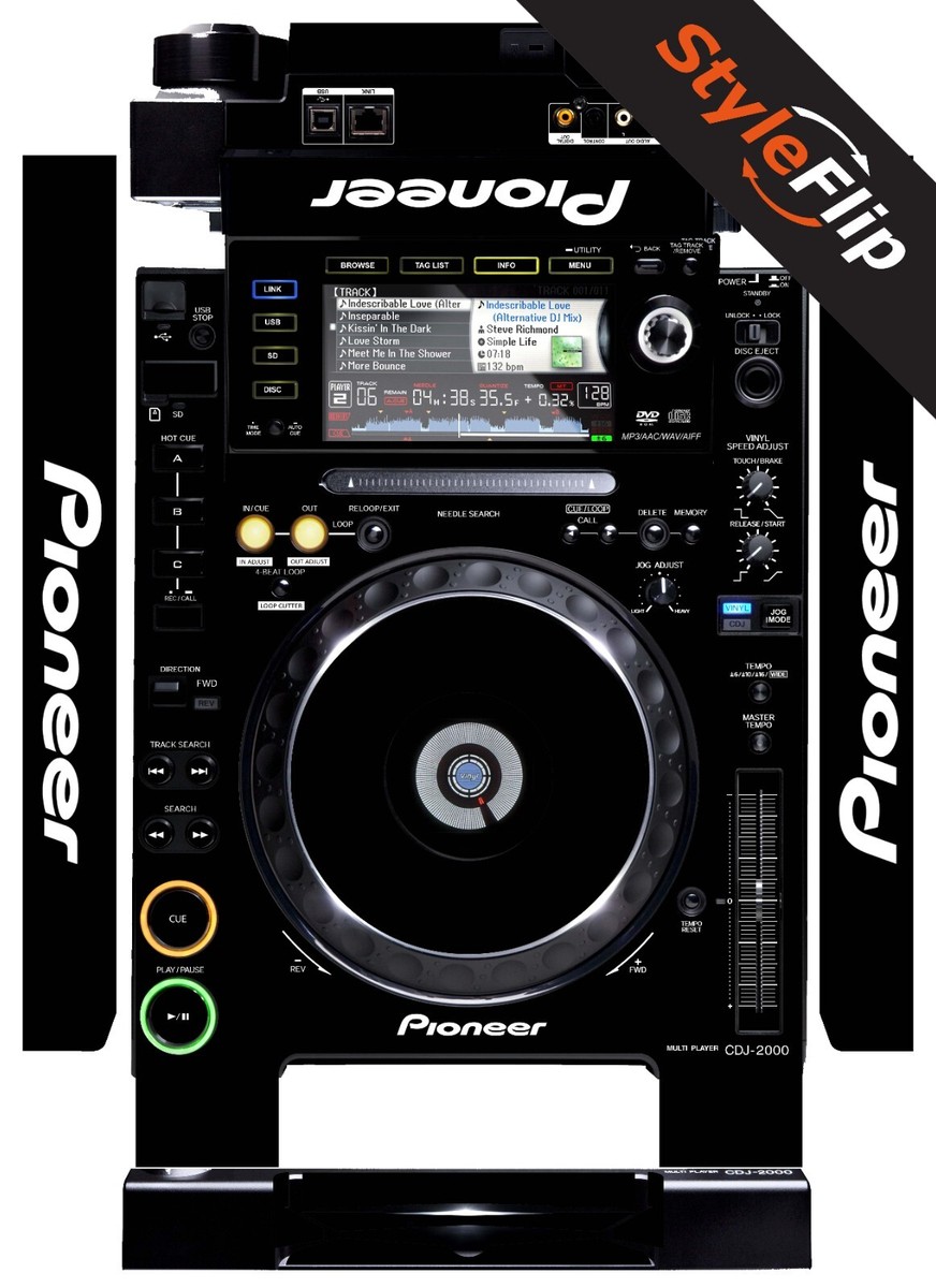 Pioneer CDJ-2000 Skin | Color Black | Protective Decal | StyleFlip
