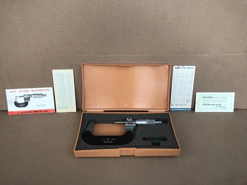 Mitutoyo 193-213 Digital Outside Micrometer, 2-3" Range, .0001" Graduation