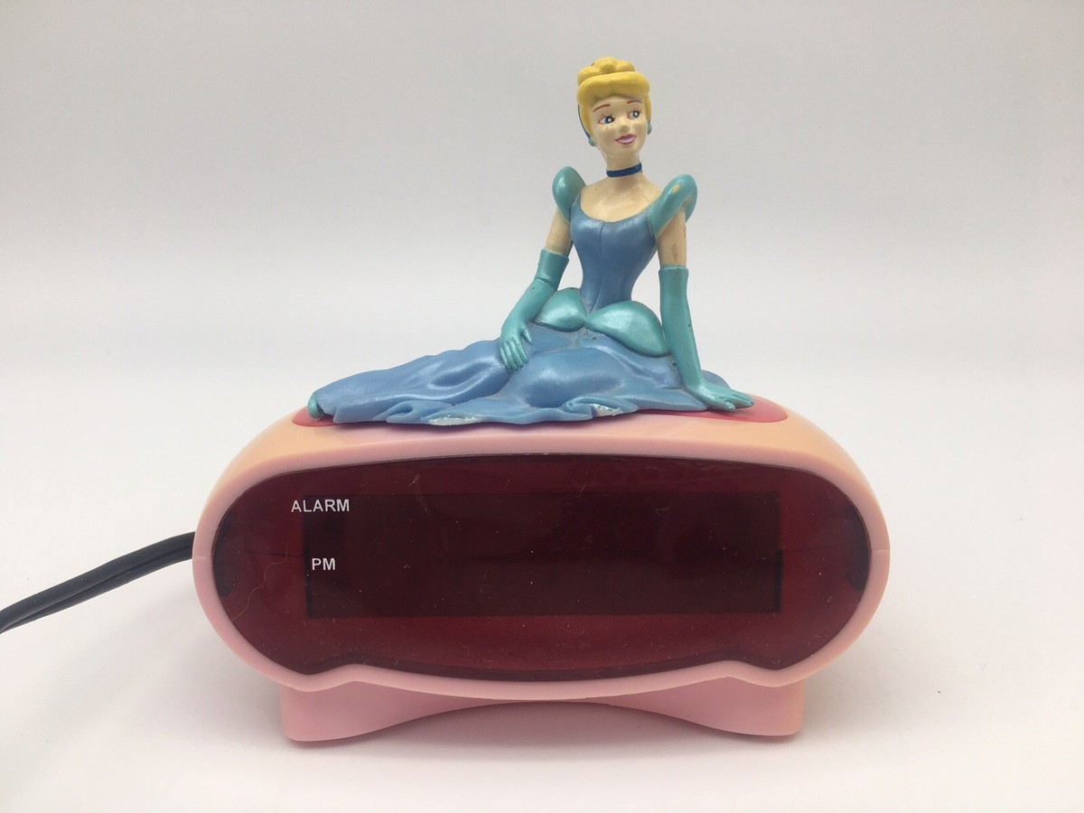 Cinderella Digital Alarm Clock Disney Princess Pink Model DC94530