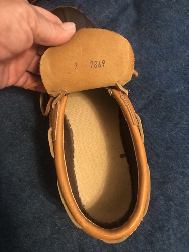 LL BEAN BOOTS Made USA Women’s 9 Brown Duck Rubber Shoes Vintage - Picture 4 of 12