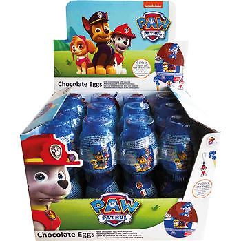 paw patrol chocolate eggs