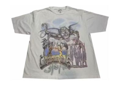 Travis Scott Utopia Album Tour Skitzo Circus Maximus 2023 Tee White Size XL