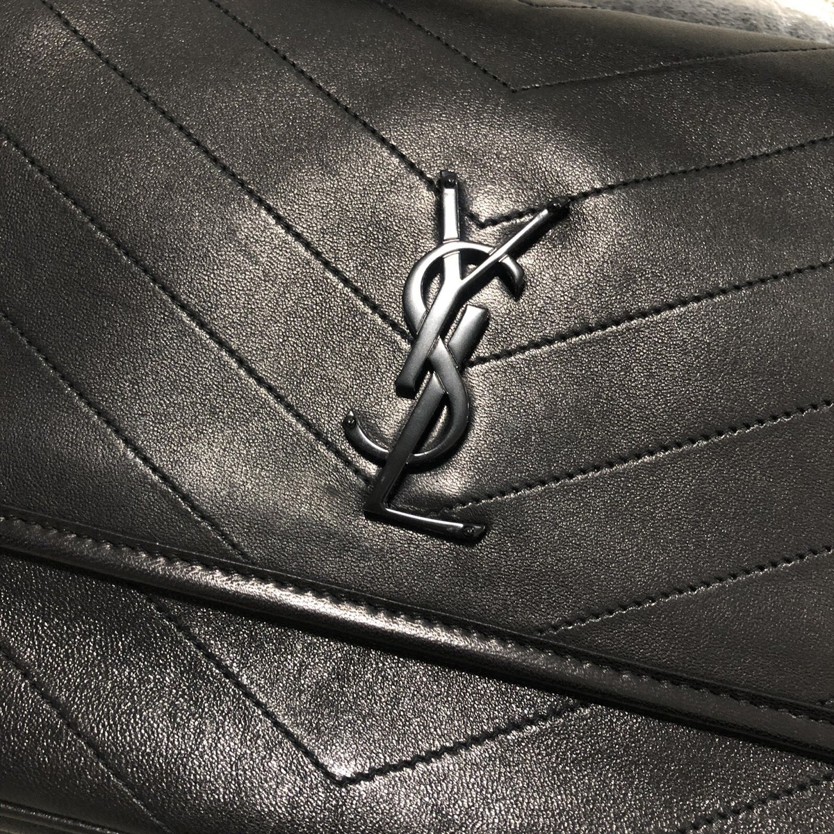 NEW SAINT LAURENT YSL MONOGRAM NIKI MEDIUM IN BLACK LAMBSKIN NEW SAINT LAURENT YSL MONOGRAM NIKI MEDIUM IN BLACK LAMBSKIN