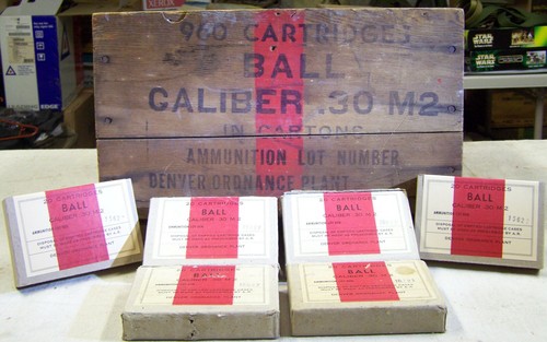 ST. LOUIS ORDNANCE PLANT CAL. .30 M2 BALL WWII NEW REPLICA 20 ROUND AMMO BOXES - Picture 7 of 9