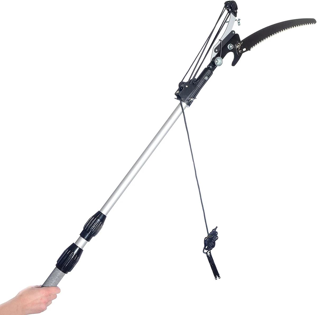 Milliard 6 16 Foot Extendable Tree Pruner Pole Saw with 3 Sided