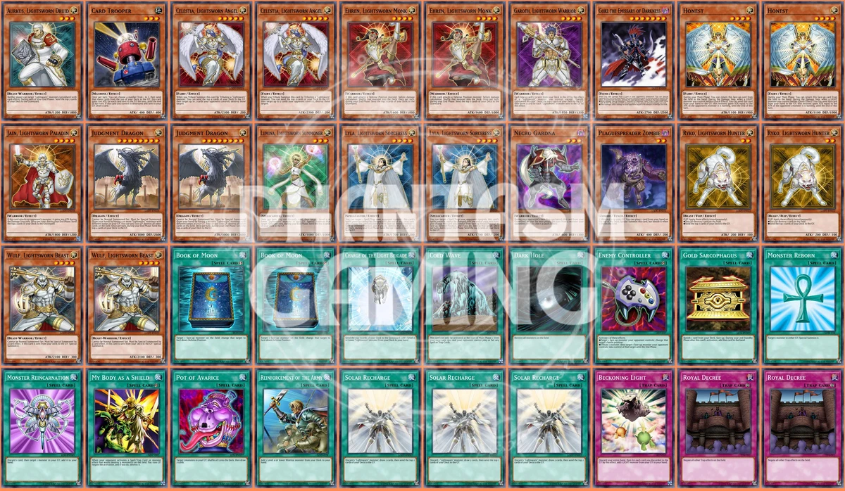 Lightsworn Deck Judgment Dragon Lyla Wulf Lumina Gorz Yugioh | eBay