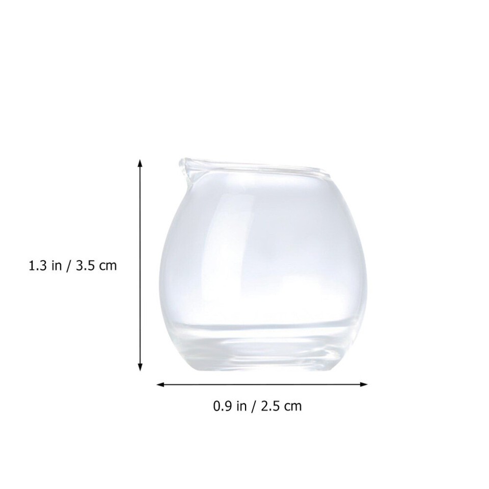 Glass Milk Cup Beverage Cups Small Coffee Creamer Mini Pitcher Pot