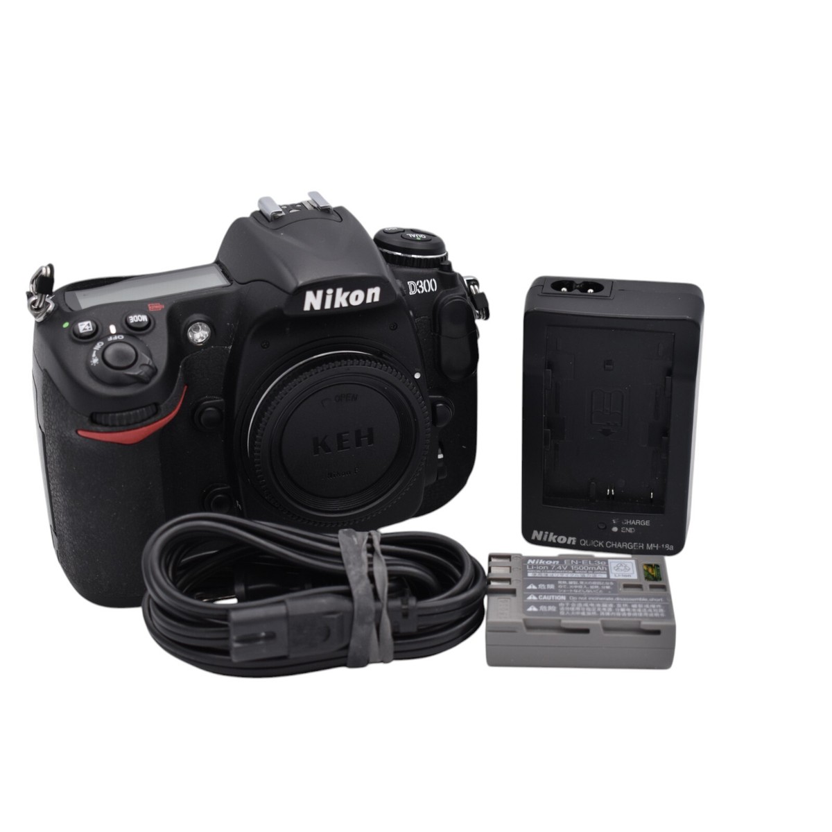 Nikon D300 DSLR Camera Body with Battery and Charger