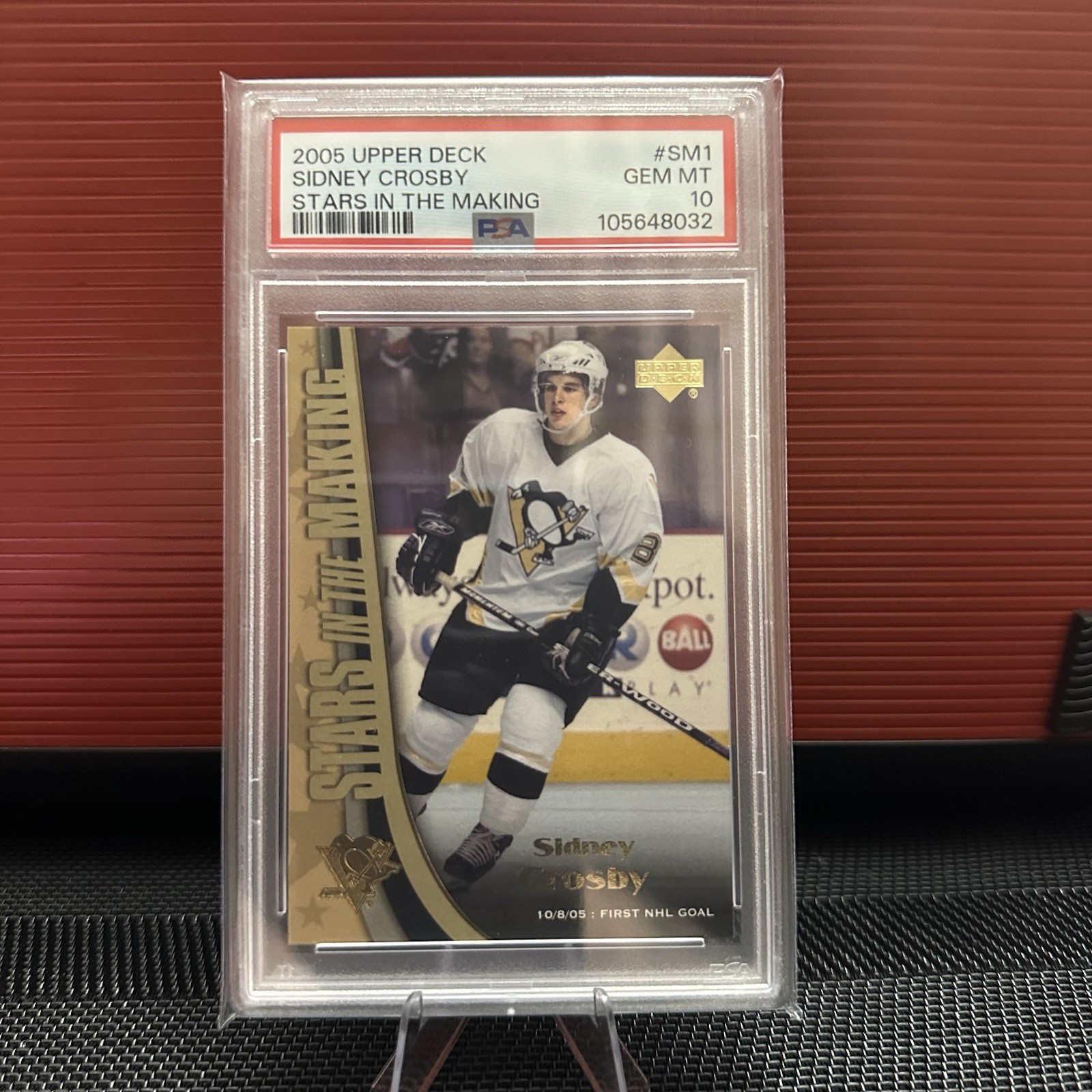 2005-06 Upper Deck Stars In The Making SM1 Sidney Crosby (RC) PSA Gem 10