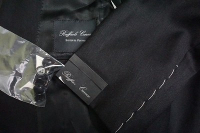 Raffaele Caruso Sartoria Parma Loro Piana S120s Wool Gray 2 Pc Suit 42R US NEW