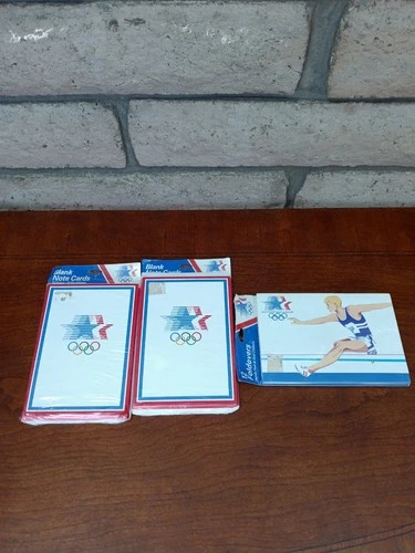 1984 OLYMPICS 12 FOLDOVERS HANDY PEEL & FACTORY SEALED COLLECTIBLES. Lot Of 3 - product listing photo