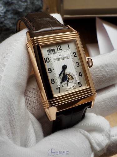 Jaeger LeCoultre Reverso Grande Sun Moon Rose Gold 99% LNIB 240.2.72 RARE!