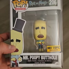 Funko Pop Animation Rick and Morty Mr. Poopy Butthole 206 Hot Topic Exclusive