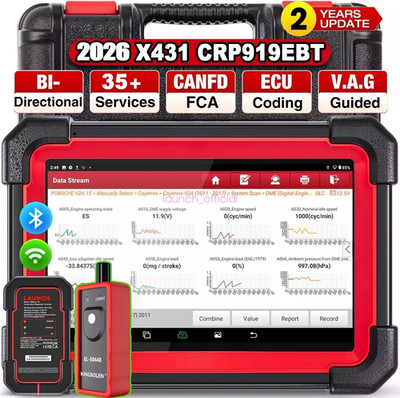2026 LAUNCH CRP919E BT PRO ELITE OBD2 Car Diagnostic Tool Scanner ECU Key Coding
