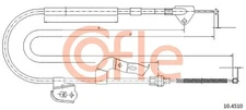 Cofle 92.10.4510 Cable Pull, Parking Brake for Citroen, Peugeot, Toyota