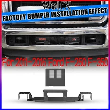 For 2011-2016 Ford F-250 / F-350 Heavy Duty Winch Plate Powder-Coated Steel