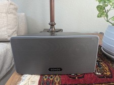 Sonos Play:3 Black Wireless WiFi Streaming Table Speaker All-In-One With Cord