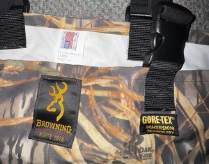 Browning Camo GORE-TEX Chest Waders Bootfoot Rubber Sole Large 12 boot