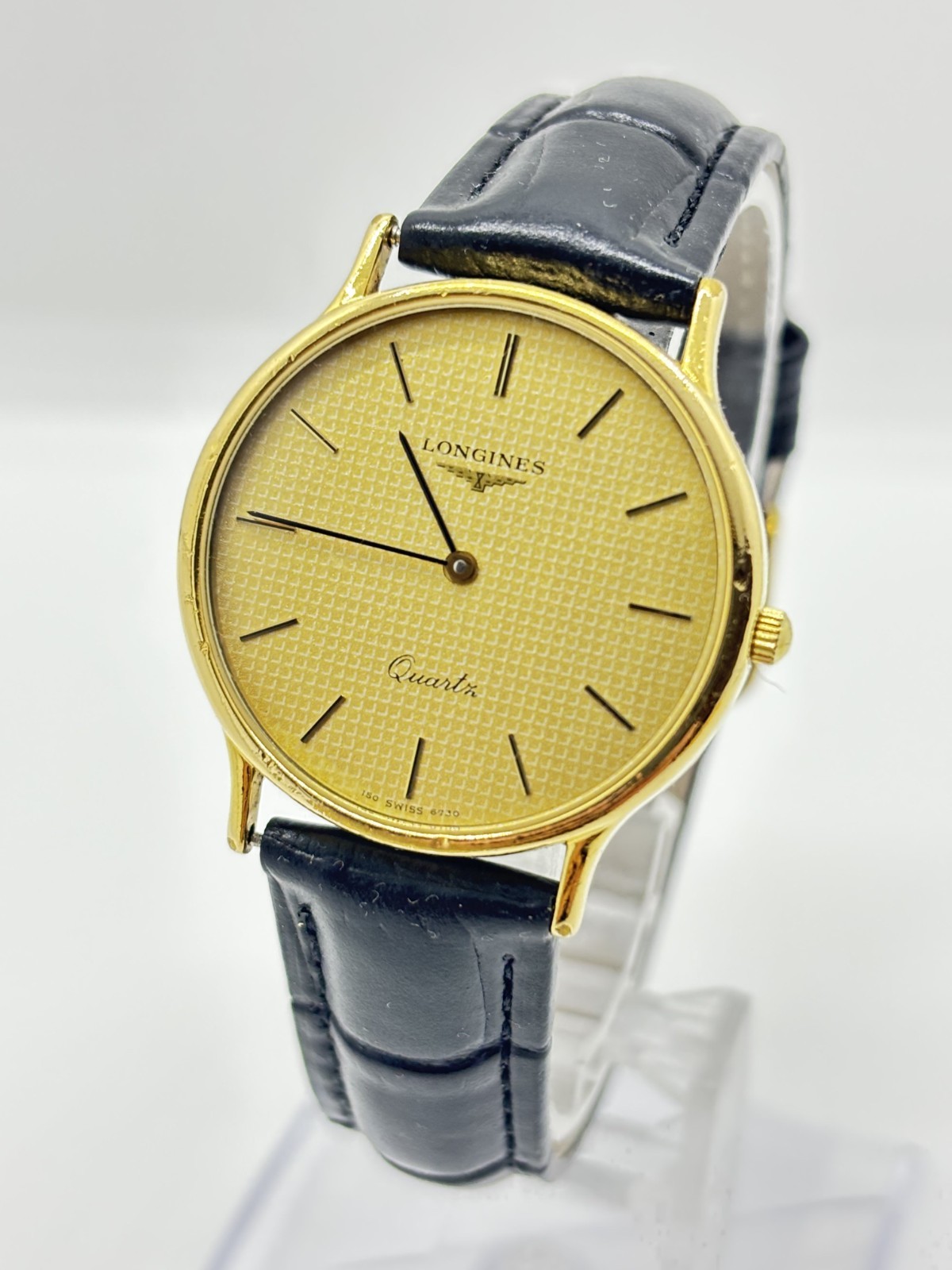 [Near Mint] LONGINES Quartz Men's Watch Gold Dial Swiss Made Analog Working F/S
