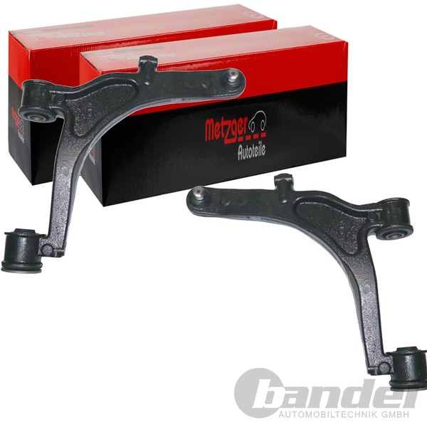 2X Metzger Querlenker Unten Vorne Passend FÜR Nissan Interstar Opel Movano-image